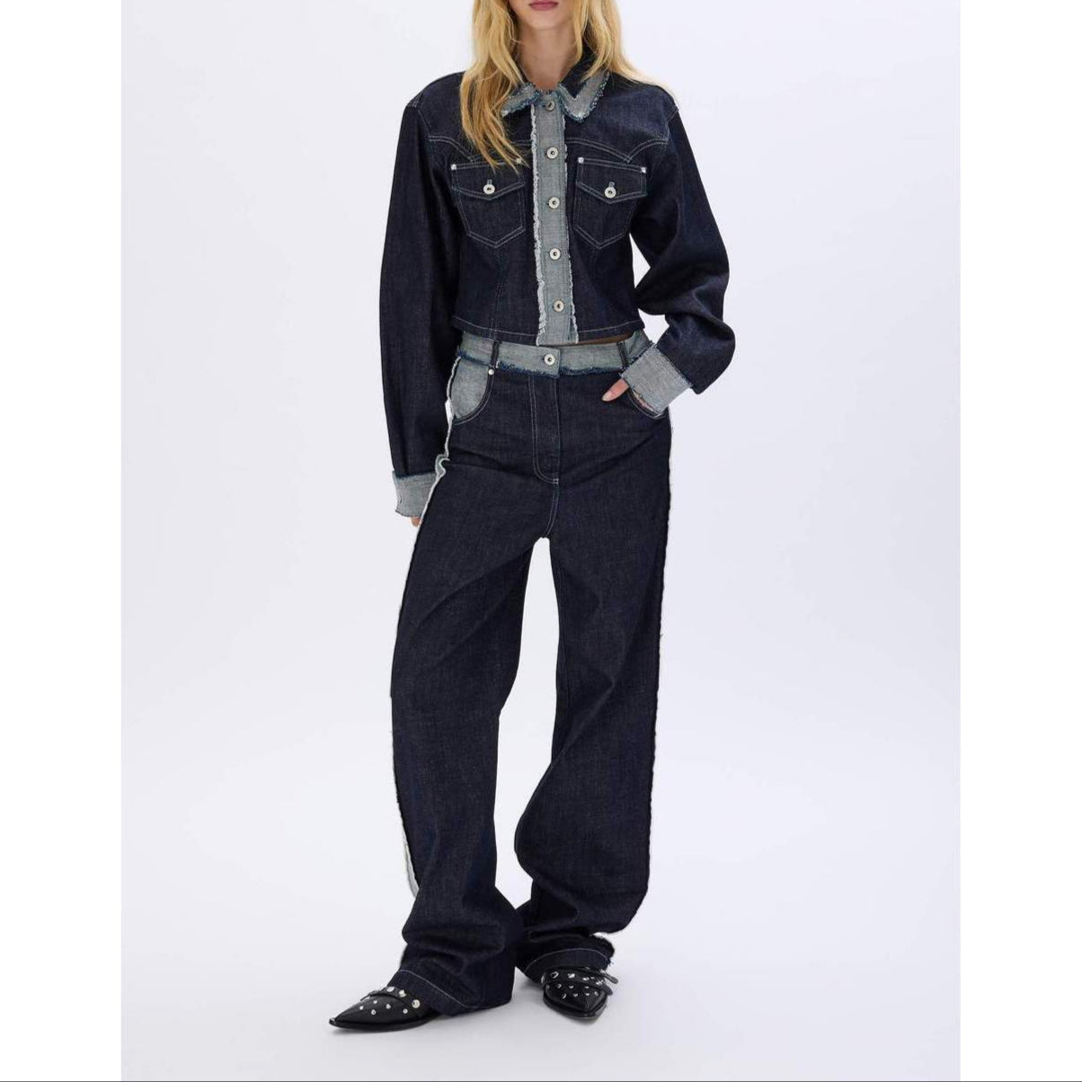 Pantalon - Bleu - Femme