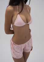 Noosa - Haut Broderie Anglaise Rose