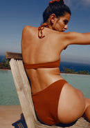 Top de bikini de triángulo Amaretto - Auburn