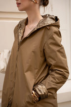 Regenjas Victoria Lang - Camel Mat/Glanzend