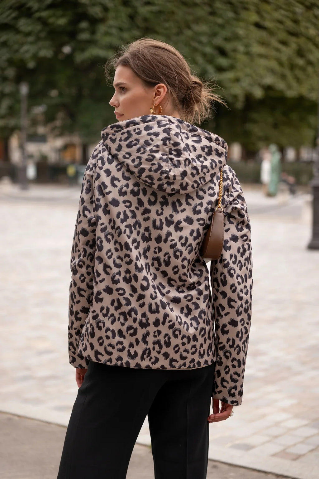 Imperméable Victoria Court - Doré/Léopard