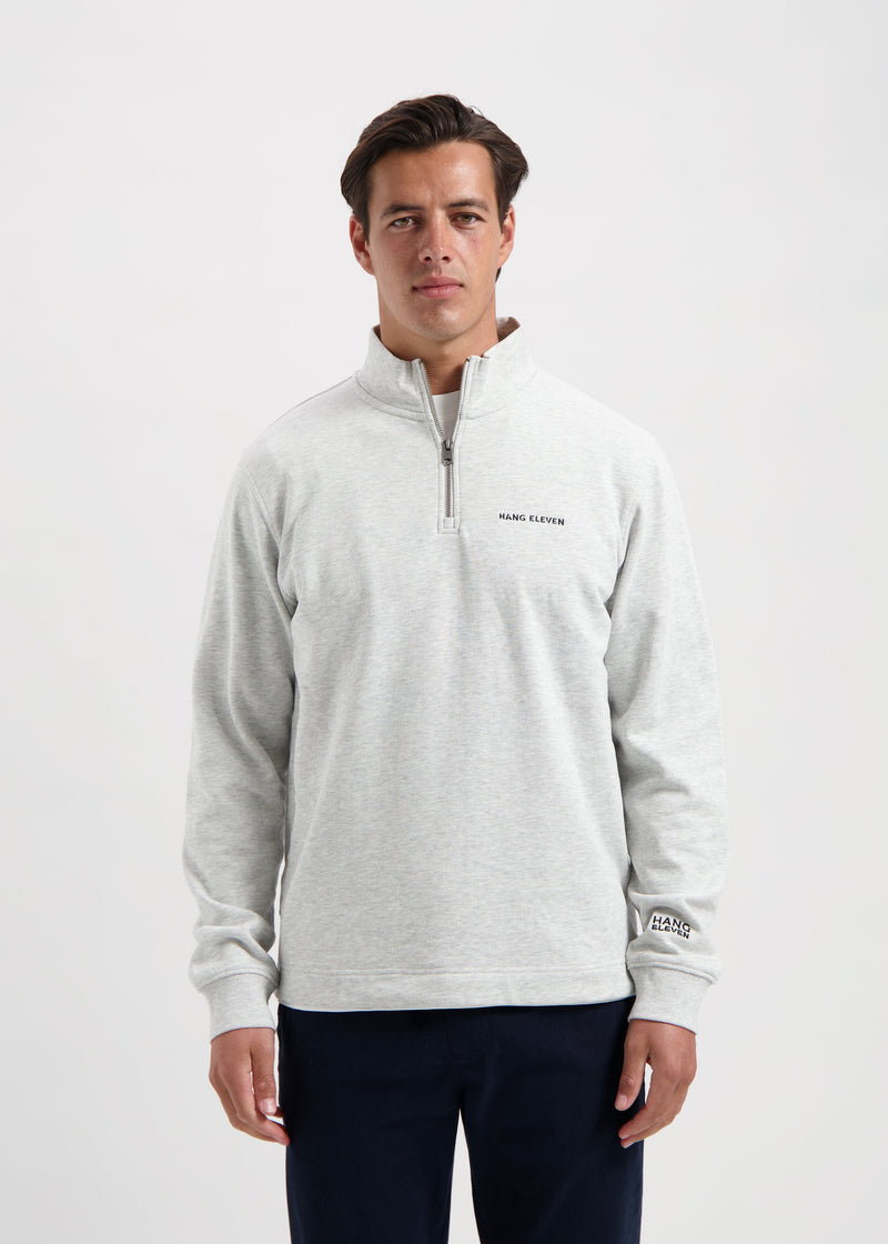 Pull Half Zip - Grey Melee