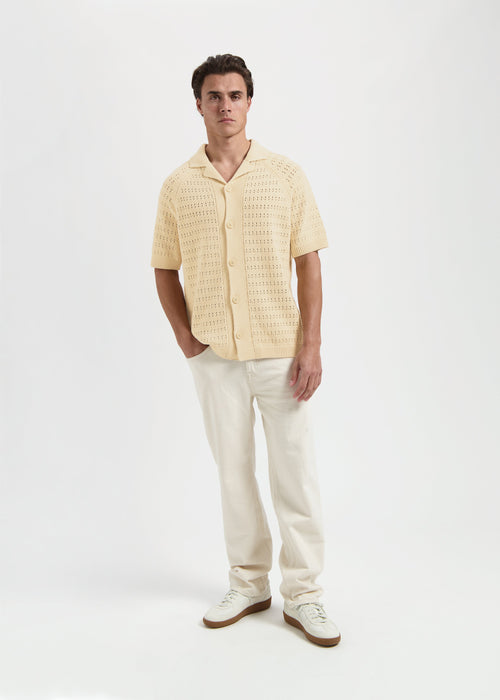 Camisa Polo De Punto Crochet - Arena