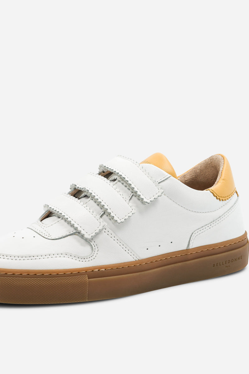 B0 Velcro - White / Yellow - Femme