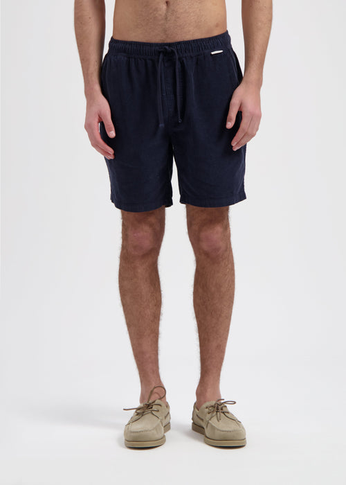 Shorts de pana - Azul marino