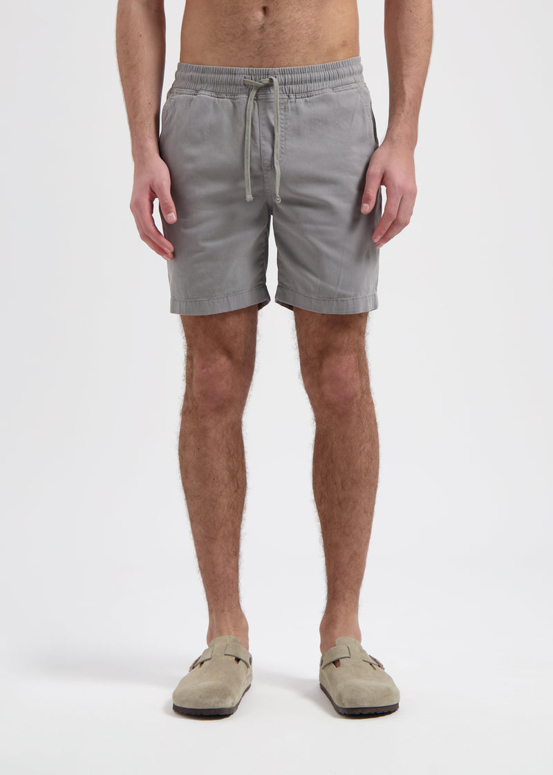 Shorts chinos lavados - Carbón