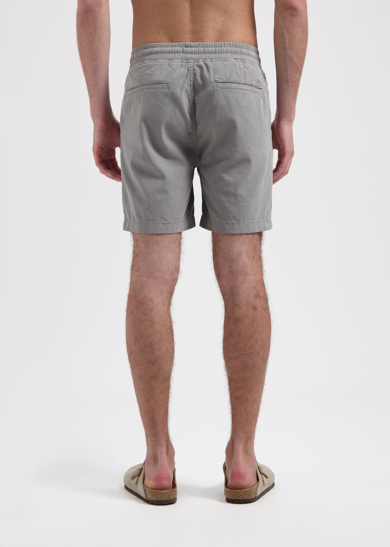 Shorts chinos lavados - Carbón