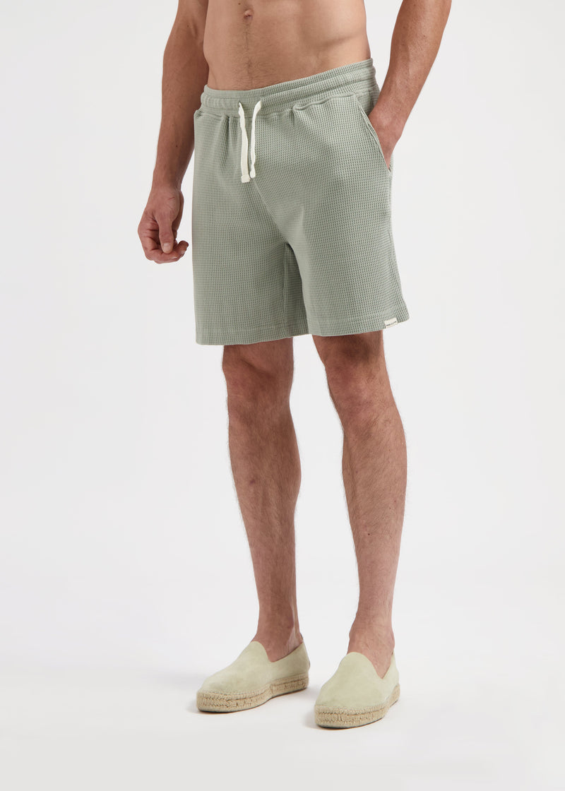 Short Waffle - Sage Green