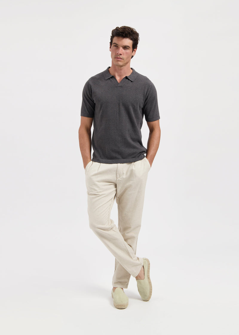 Polo Knitted - Anthracite Melange