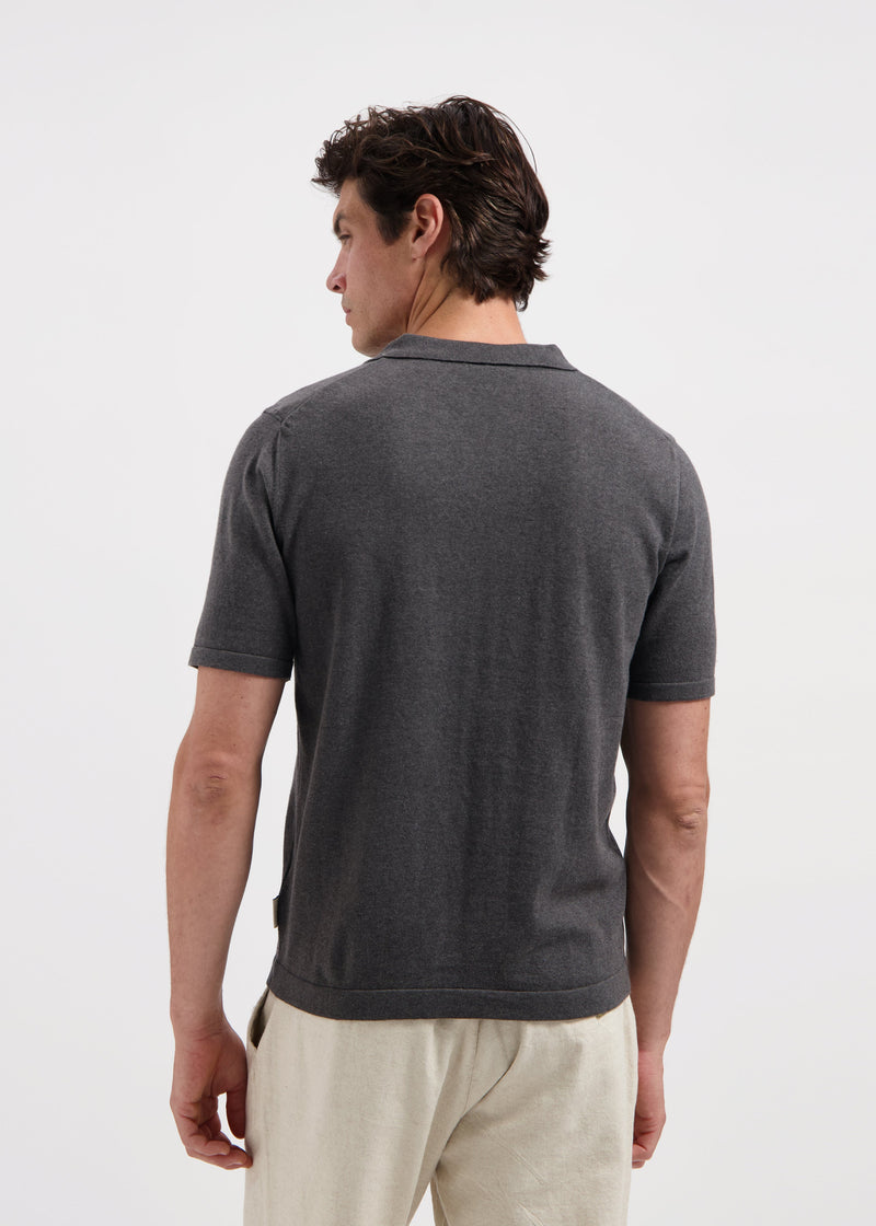 Polo Knitted - Anthracite Melange