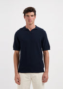 Structure Polo Shirt - Navy Blue