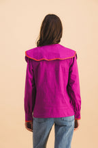 Chemise Col Violet