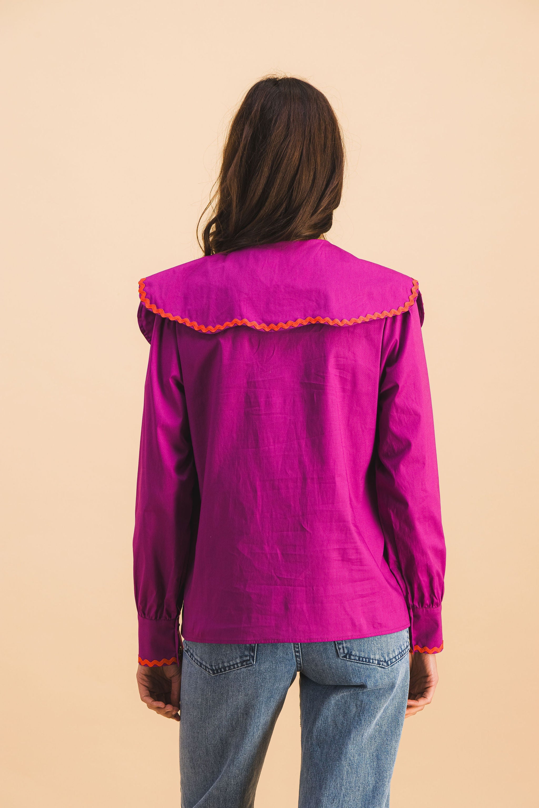 Chemise Col Violet
