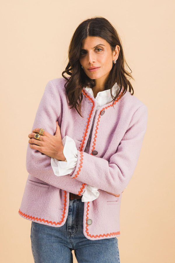 Chaqueta Rodrigue rosa pálido