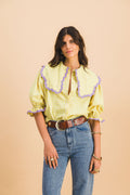 Chemise Louisette Carreaux Jaune