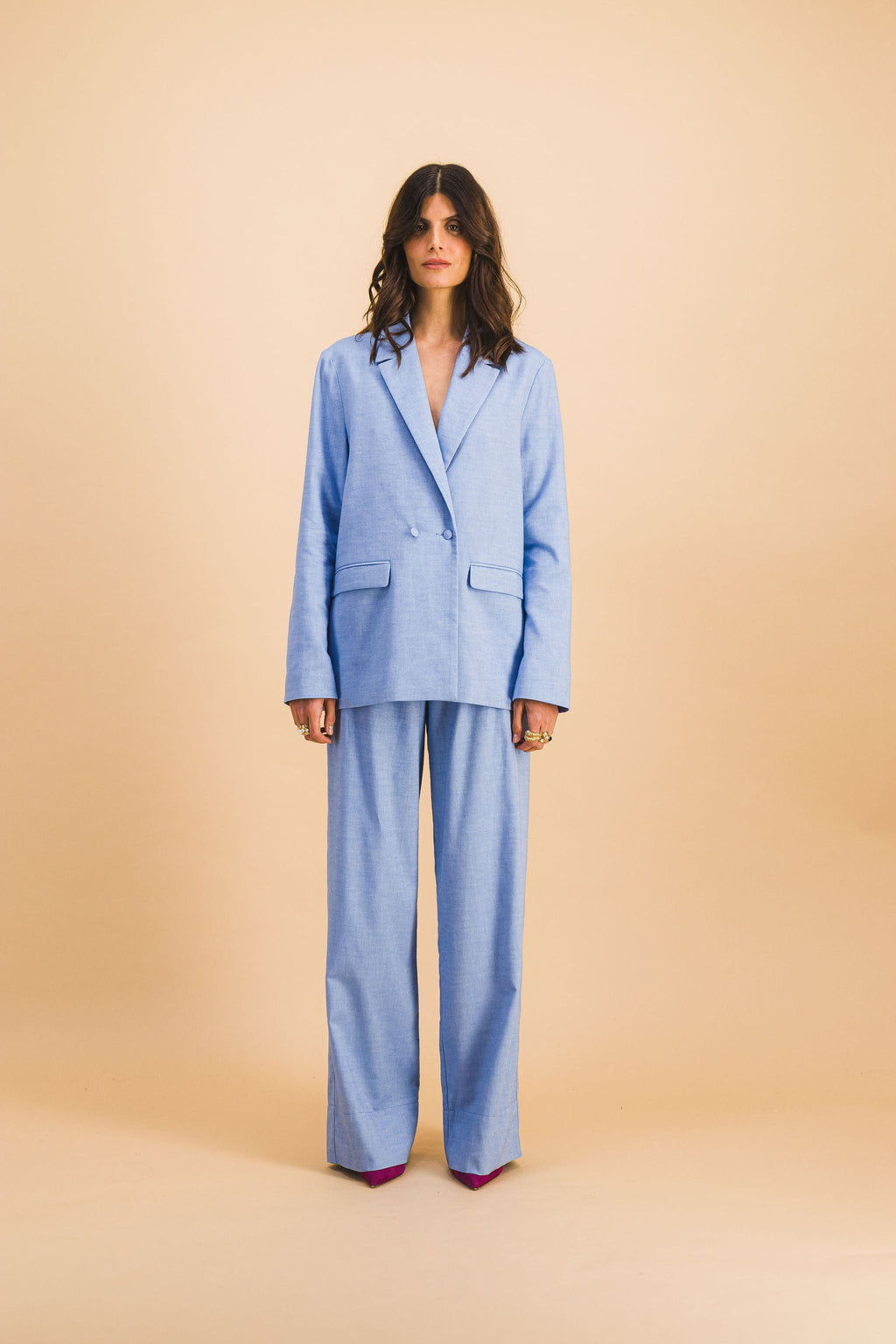 Pantalon Theo Bleu Ciel