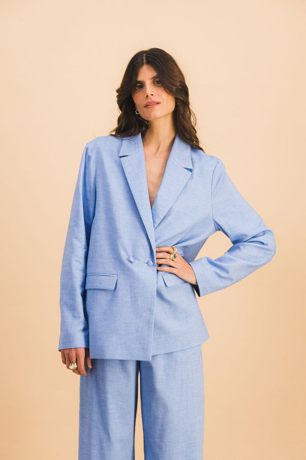 Chaqueta ámbar azul cielo