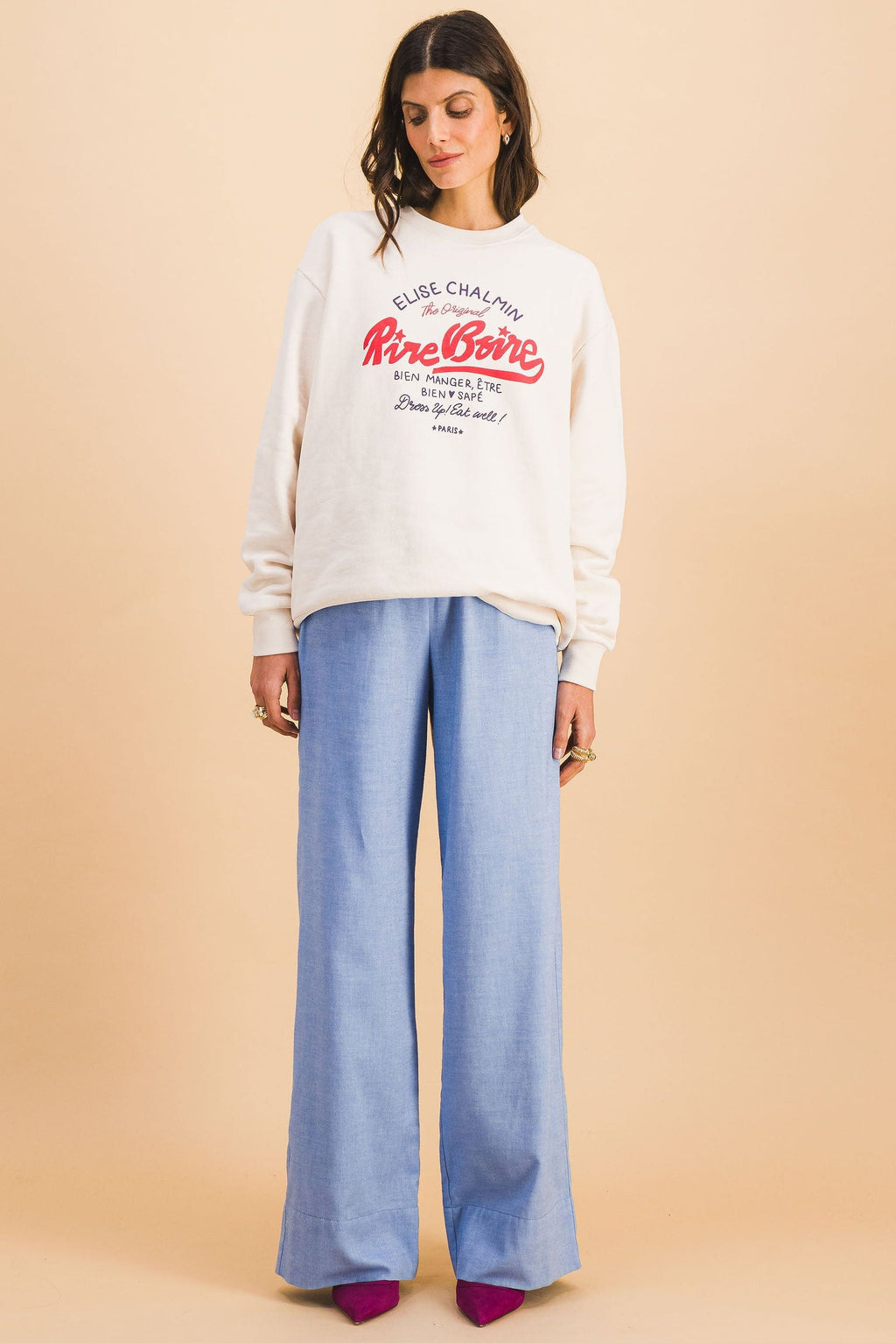 Pantalon Theo Bleu Ciel