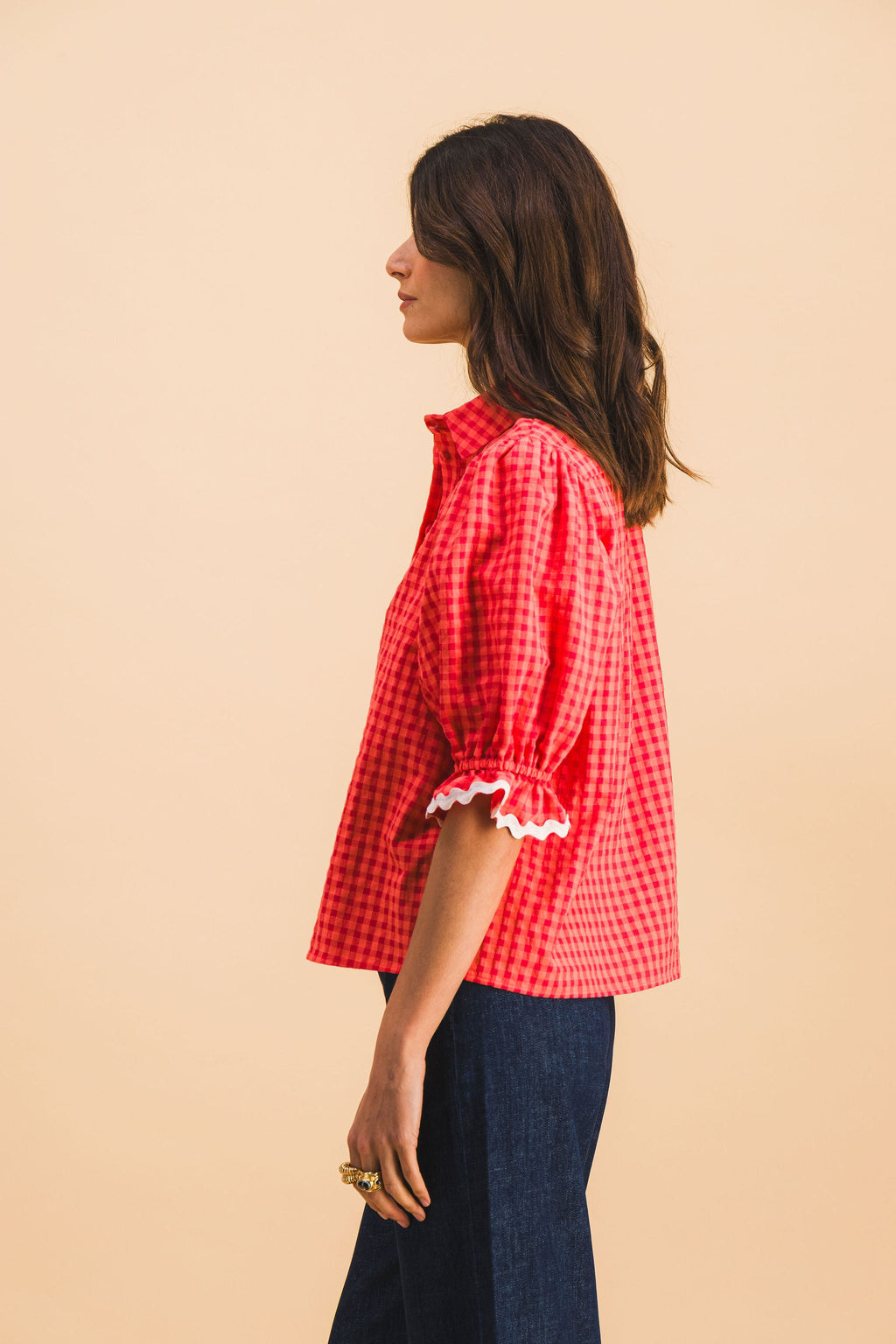 Camisa Jim a cuadros rojos