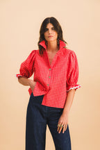 Camisa Jim a cuadros rojos