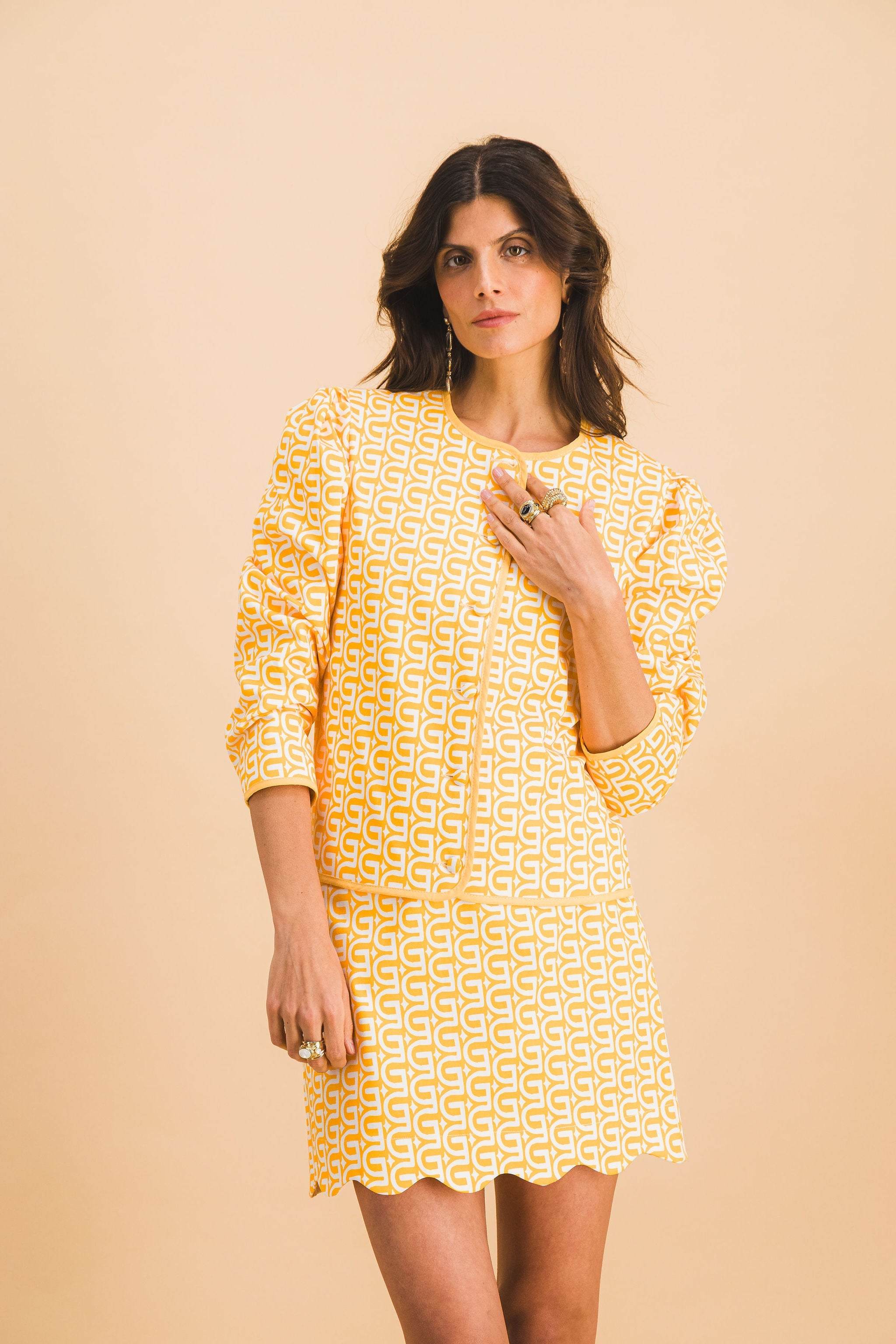 Jupe Brune More Is More Yellow