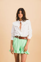 Short Dario Carreaux Vert