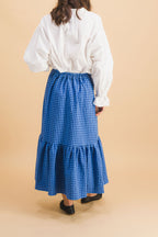 Jupe Clem Carreaux Bleu