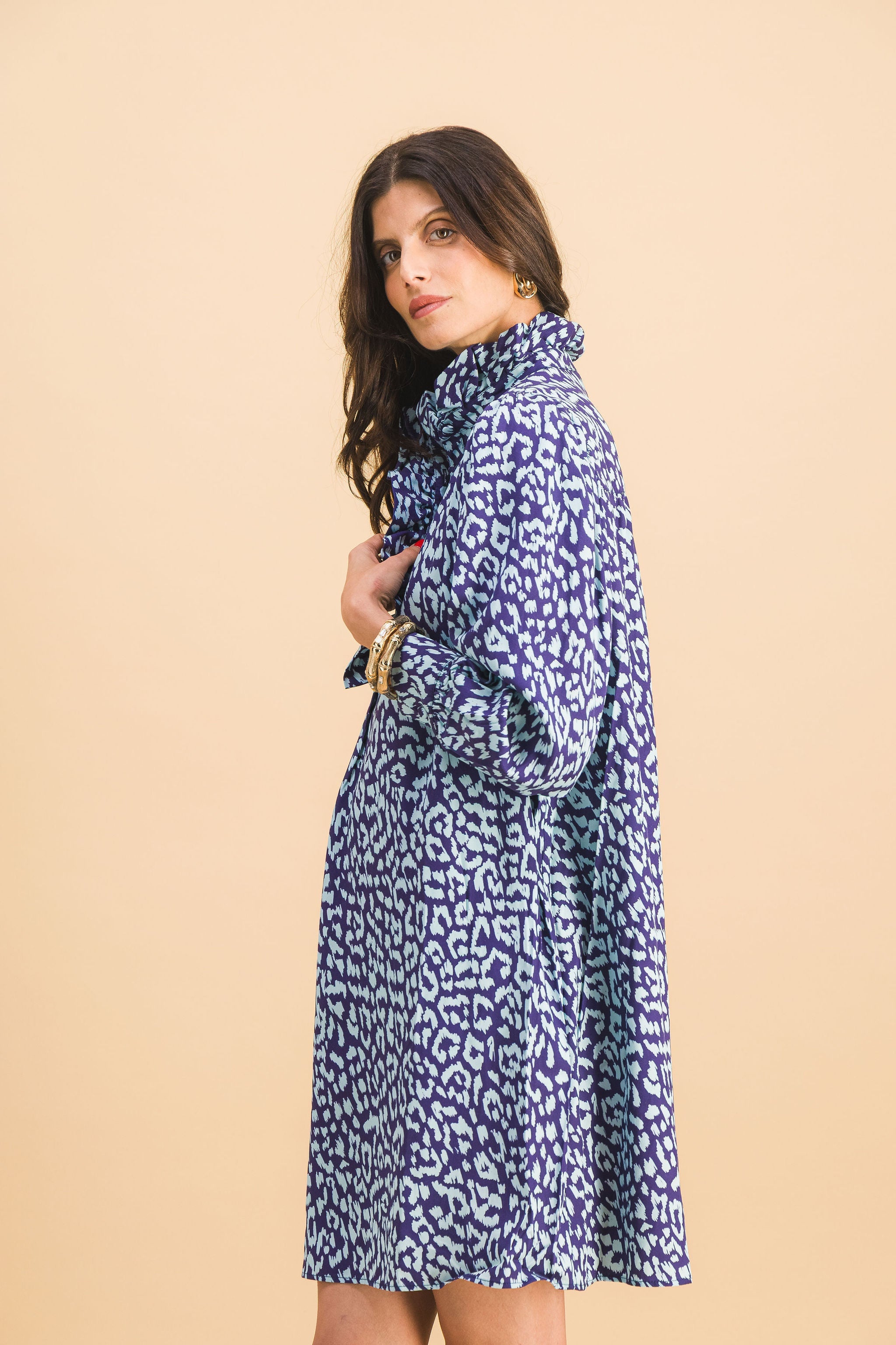 Vestido Ruth Azul Graou