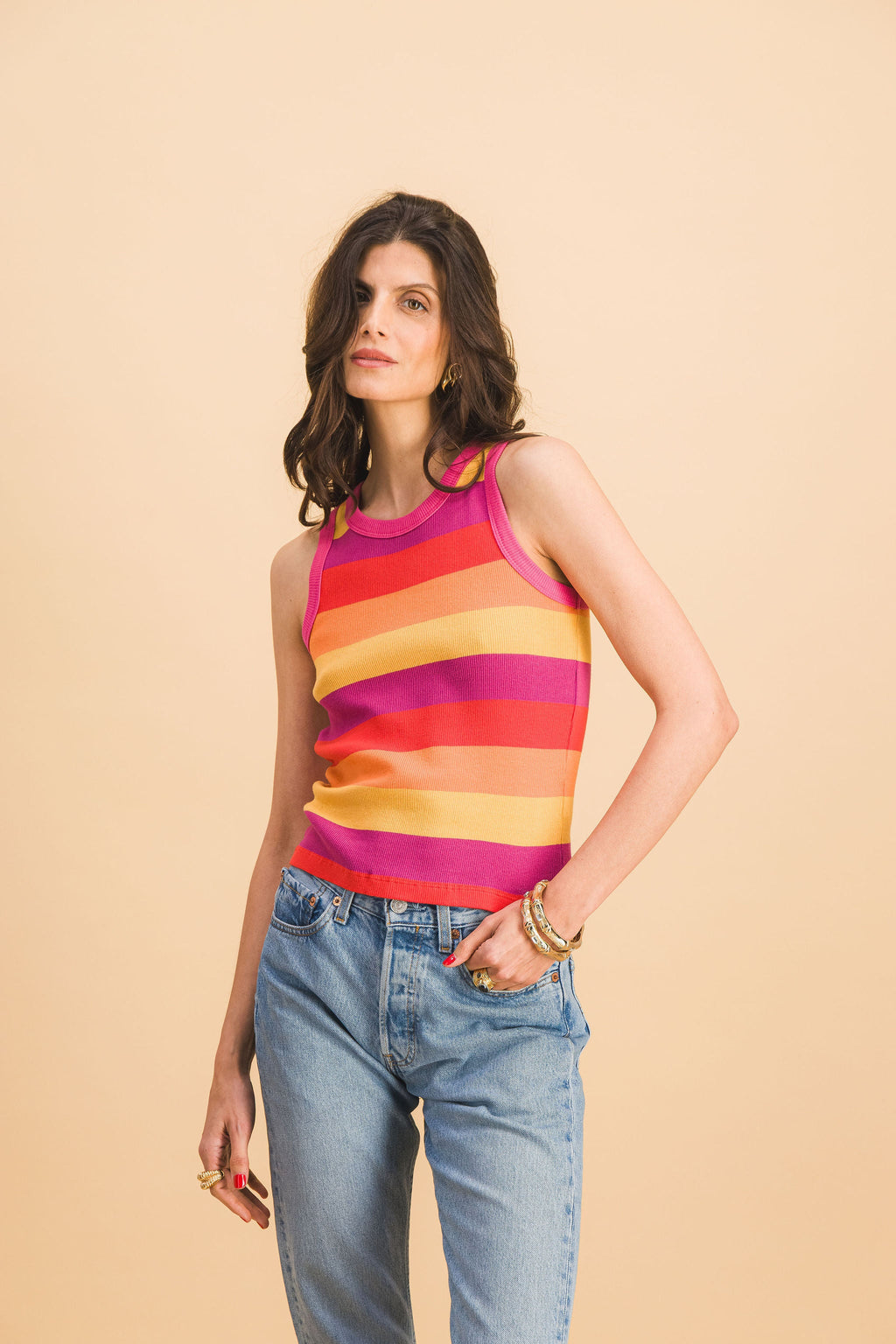 Fiesta Sorpresa Top Abie Stripes