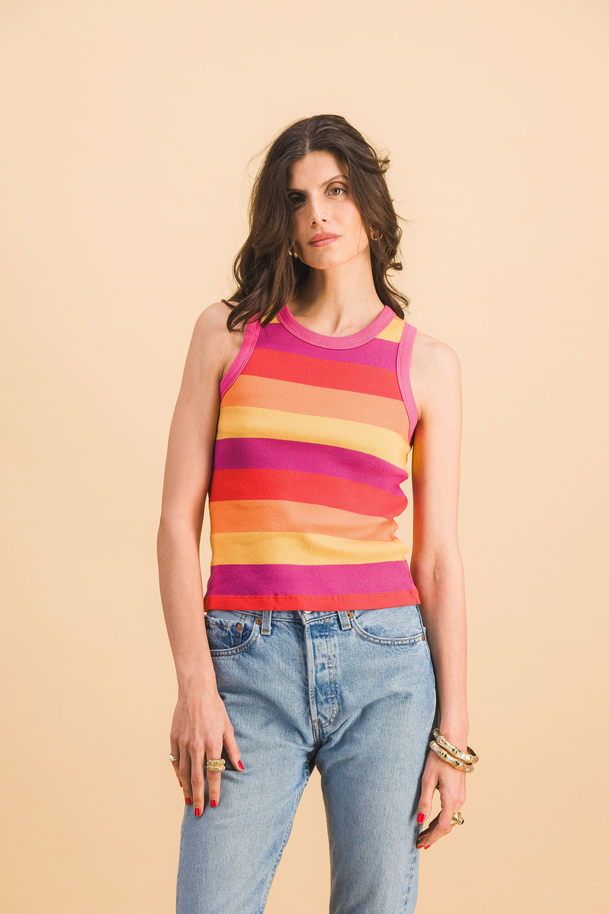 Fiesta Sorpresa Top Abie Stripes