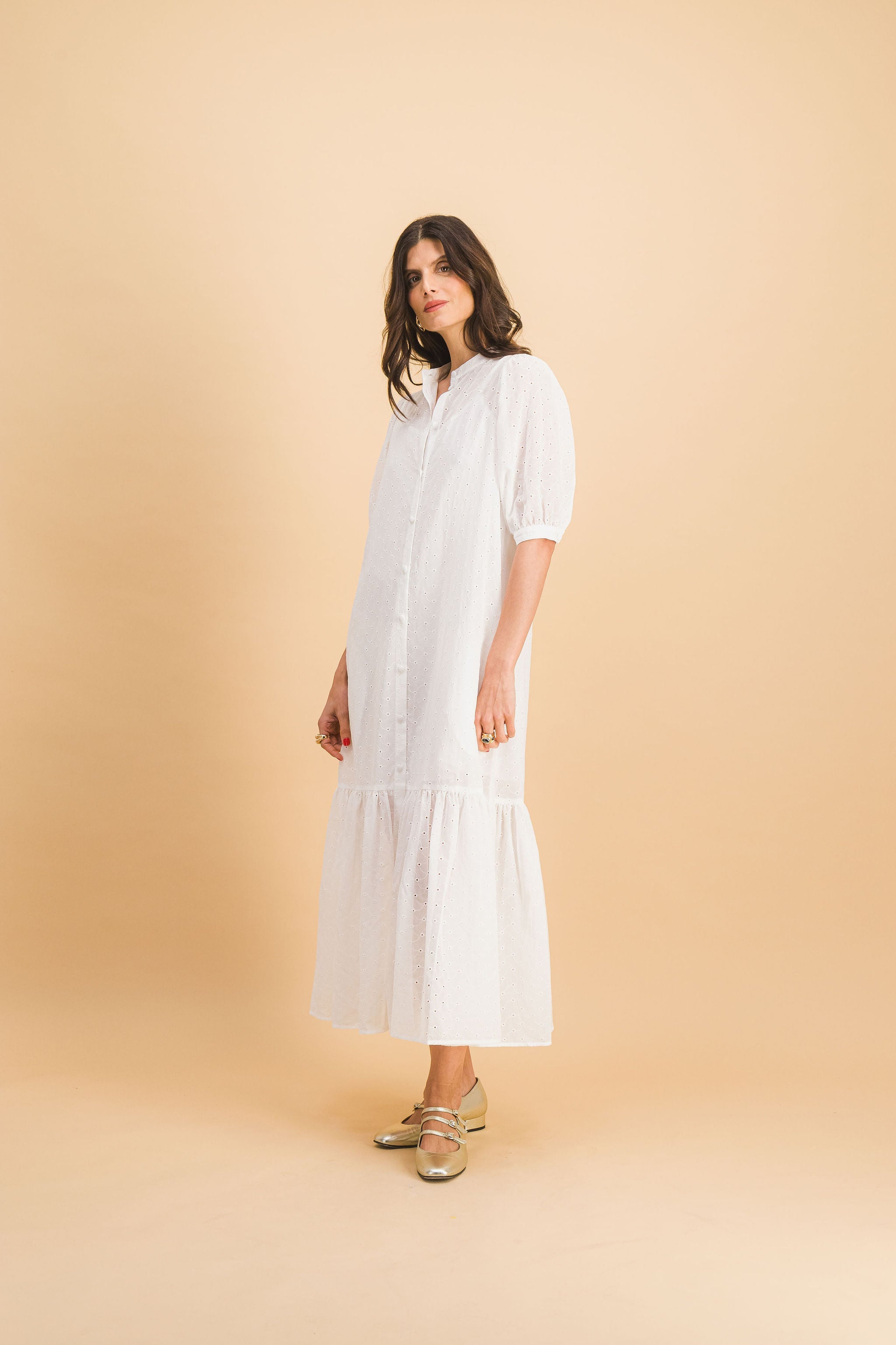 Robe Clemence En Coton Brodé X Donatelle Godart