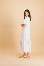 Robe Clemence En Coton Brodé X Donatelle Godart