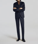 Fursac - Serge Unie S'140 Natural Stretch Suit Pants - Navy