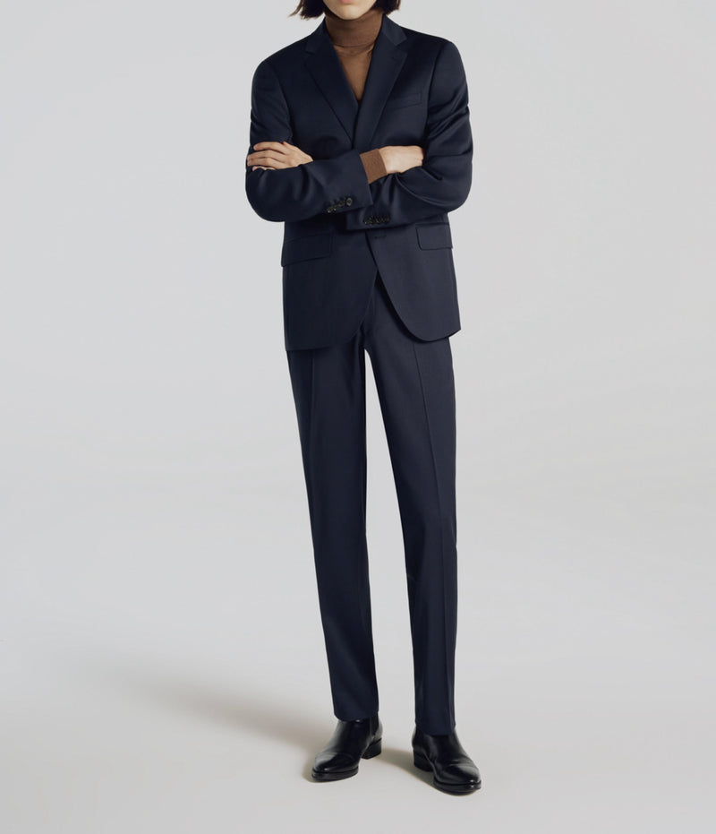 Fursac - Serge Unie S'140 Natural Stretch Suit Pants - Navy