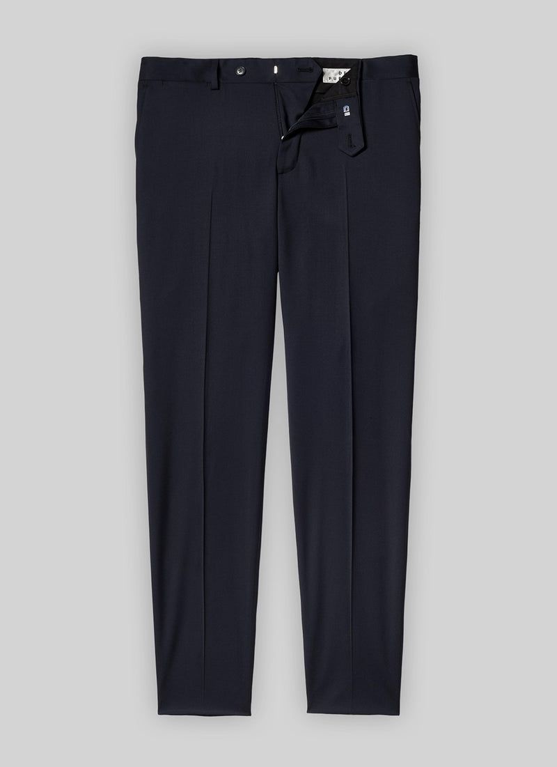 Fursac - Serge Unie S'140 Natural Stretch Suit Pants - Navy