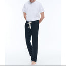 Cotton Jersey Jogging Pants - Navy Blue