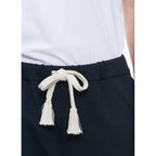 Pantalones De Chándal De Jersey De Algodón - Azul Marino