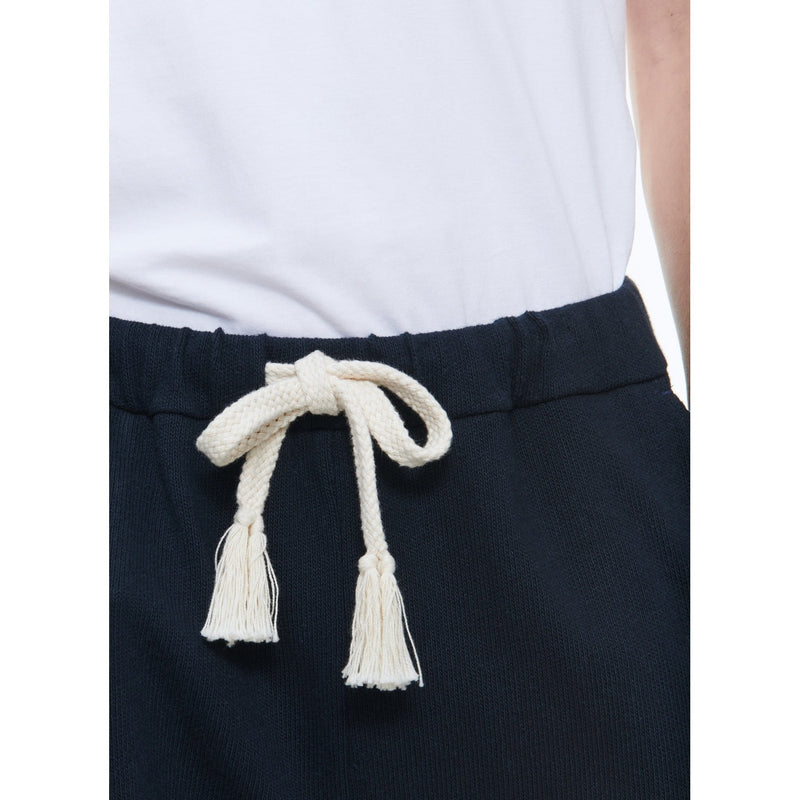 Cotton Jersey Jogging Pants - Navy Blue