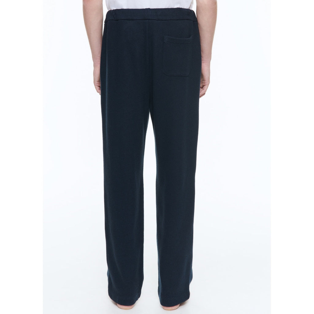 Pantalones De Chándal De Jersey De Algodón - Azul Marino
