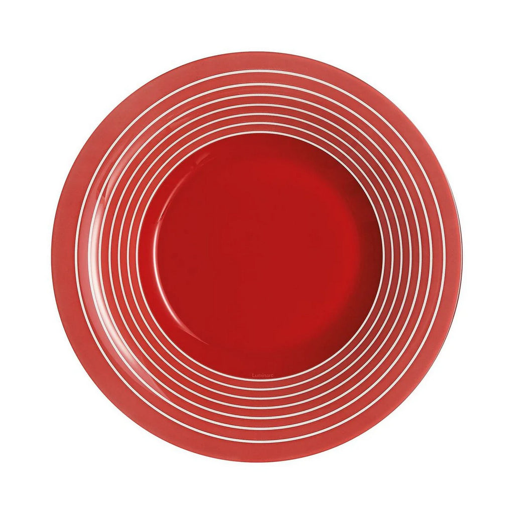 Factory - 6 Assiettes Creuses - Rouge - 21.5Cm - Luminarc