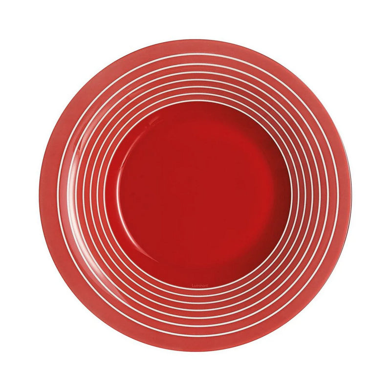 Factory - 6 Assiettes Creuses - Rouge - 21.5Cm - Luminarc