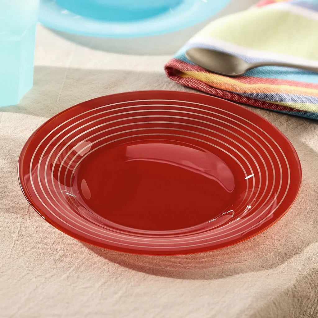 Factory - 6 Assiettes À Dessert - Rouge - 19.5Cm - Luminarc