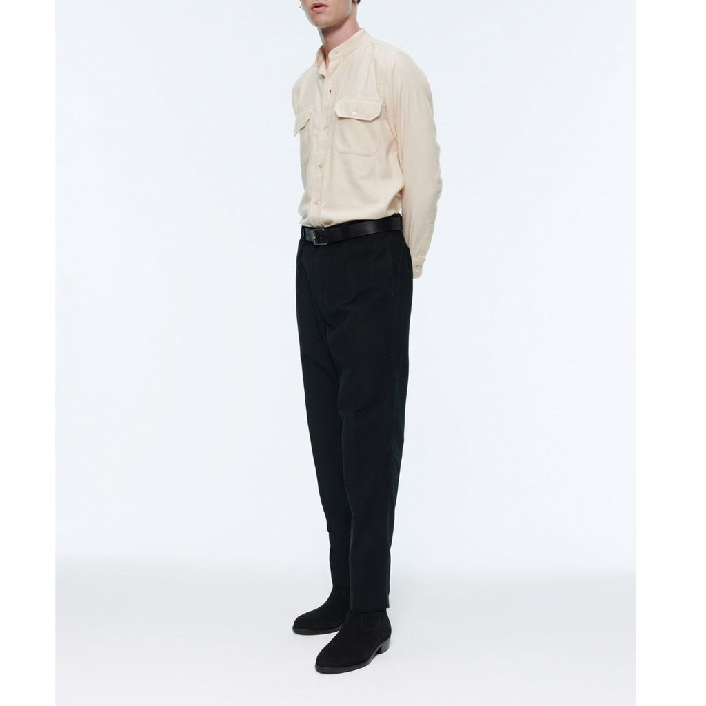 Fursac - Chino En Moleskine De Coton - Noir - Homme