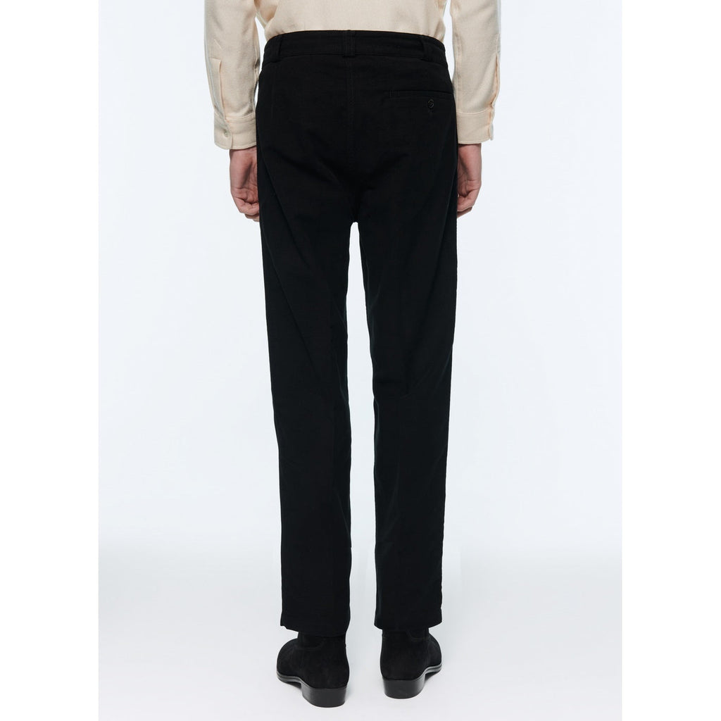 Fursac - Chino En Moleskine De Coton - Noir - Homme