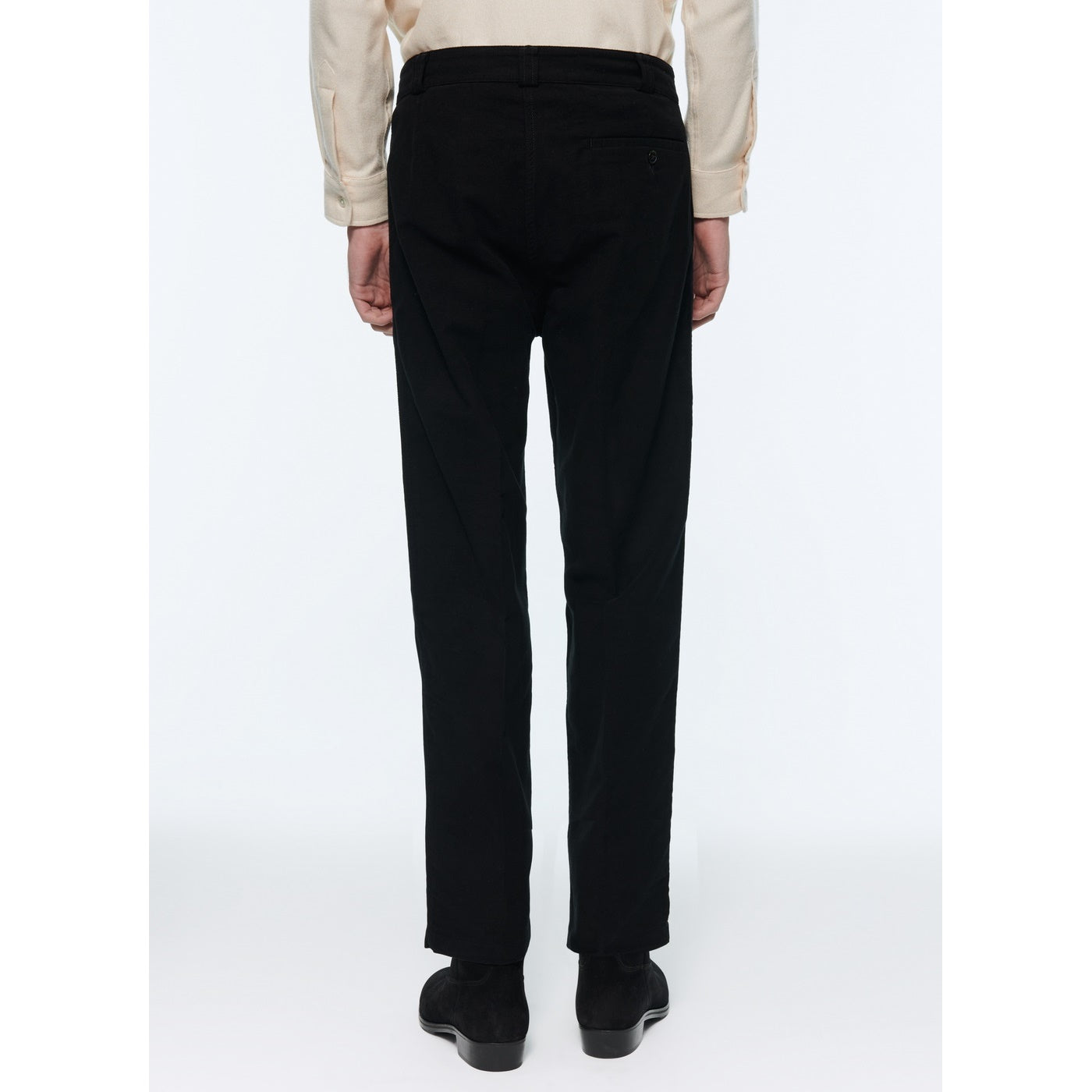 Fursac - Chino En Moleskine De Coton - Noir - Homme
