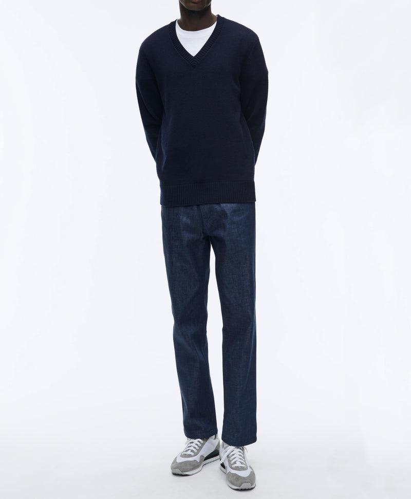 Fursac - Pantalón vaquero de lona de algodón - Indigo - Hombre