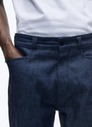 Fursac - Pantalón vaquero de lona de algodón - Indigo - Hombre
