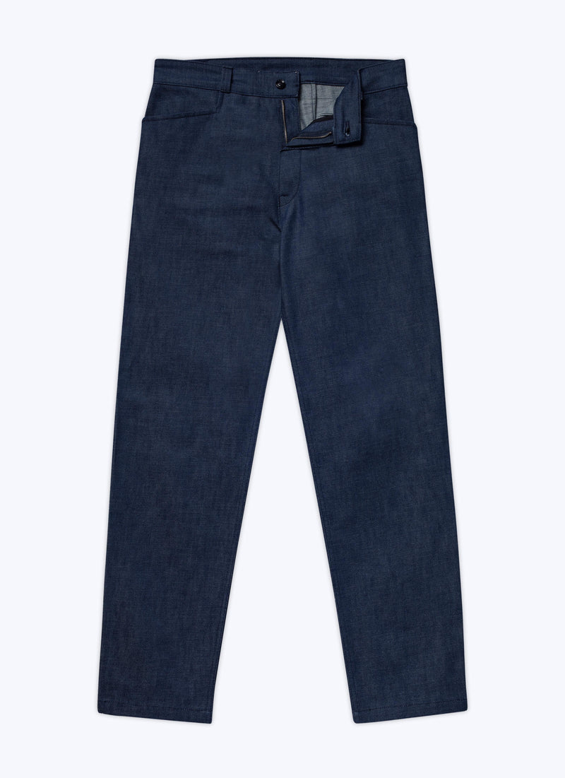 Fursac - Pantalón vaquero de lona de algodón - Indigo - Hombre