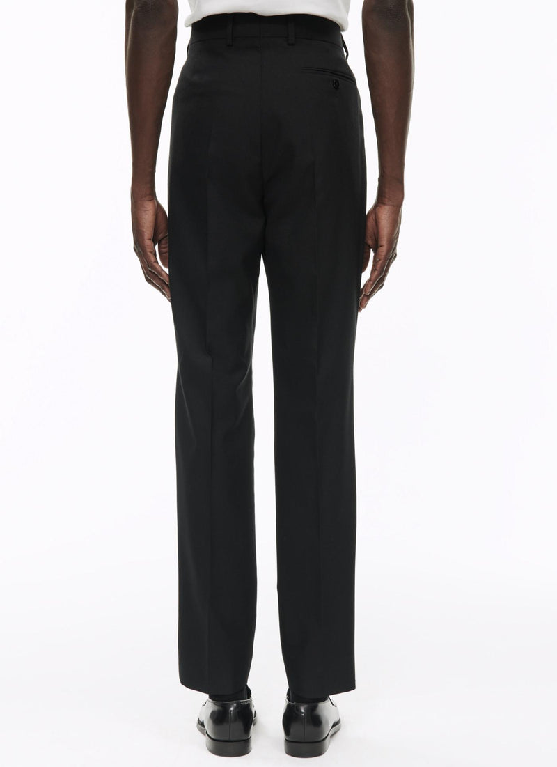 Fursac - Grain De Poudre Virgin Wool Black Trousers