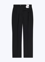 Fursac - Pantalón De Lana Virgen Grain De Poudre Negro